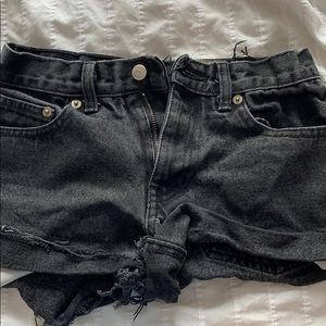 Vintage Black Jean Shorts